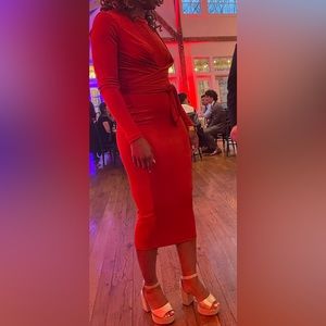 Burnt Orange Event Dress